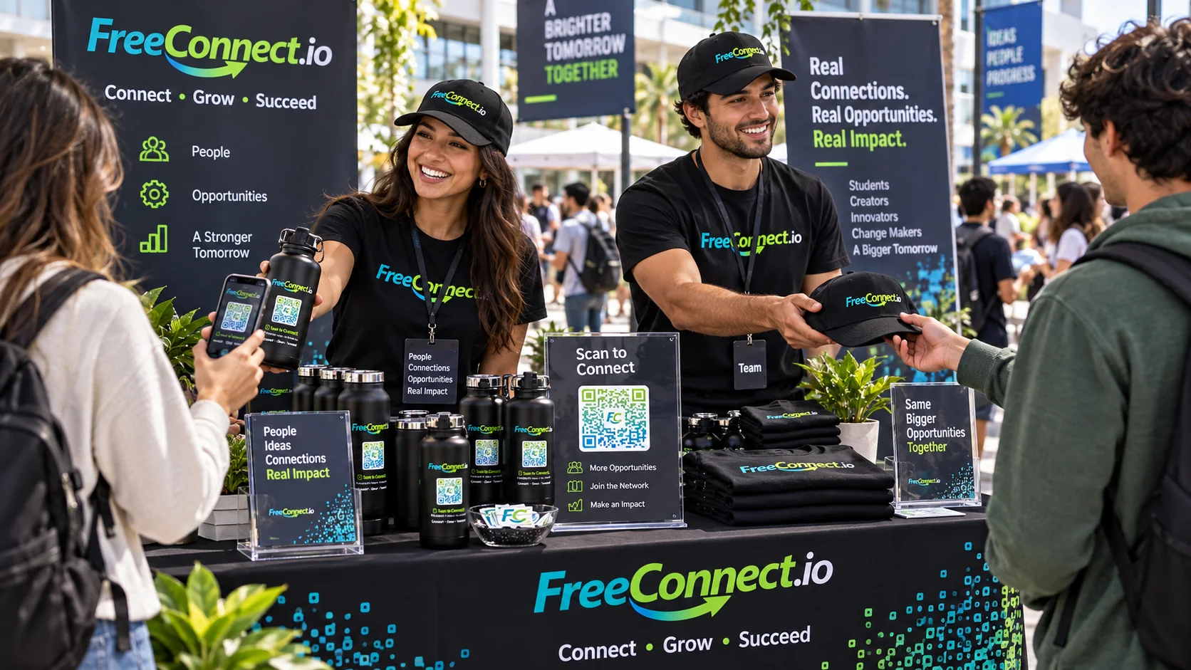FreeConnect event and campus brand activation example